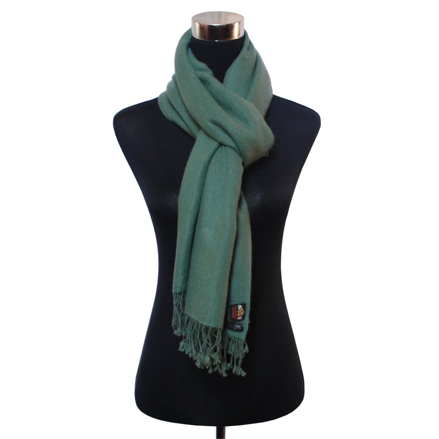 Pistachio Green cashmere stole