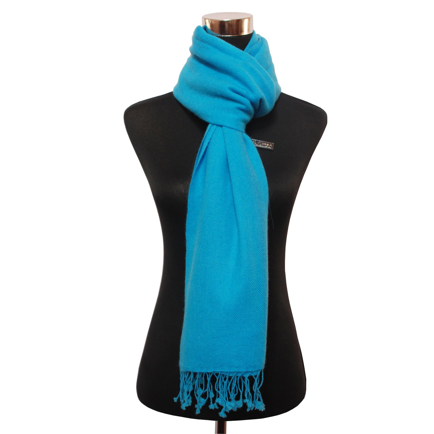 Turquoise Blue Cashmere Stole