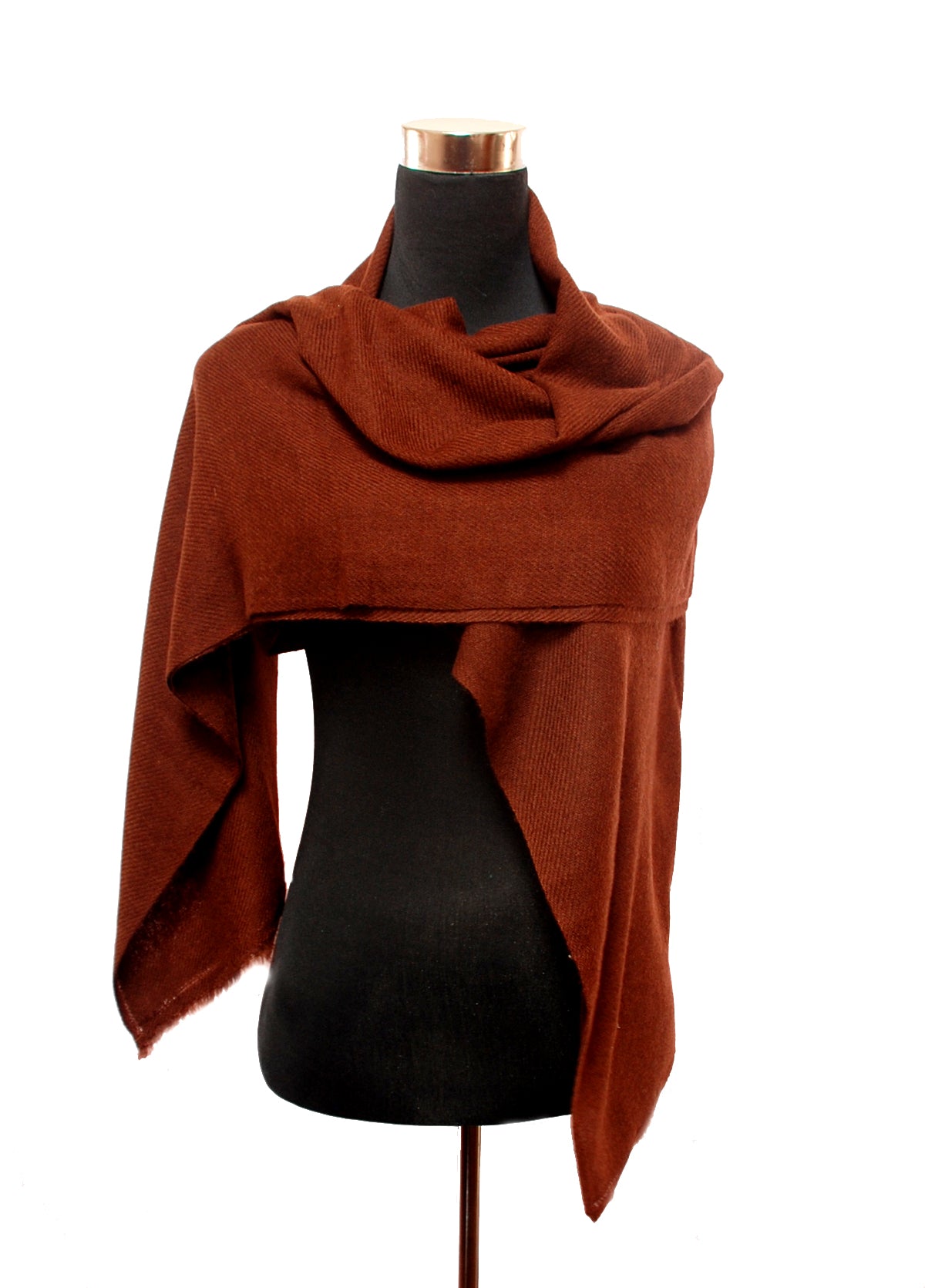 coffee brown pashmina shawl