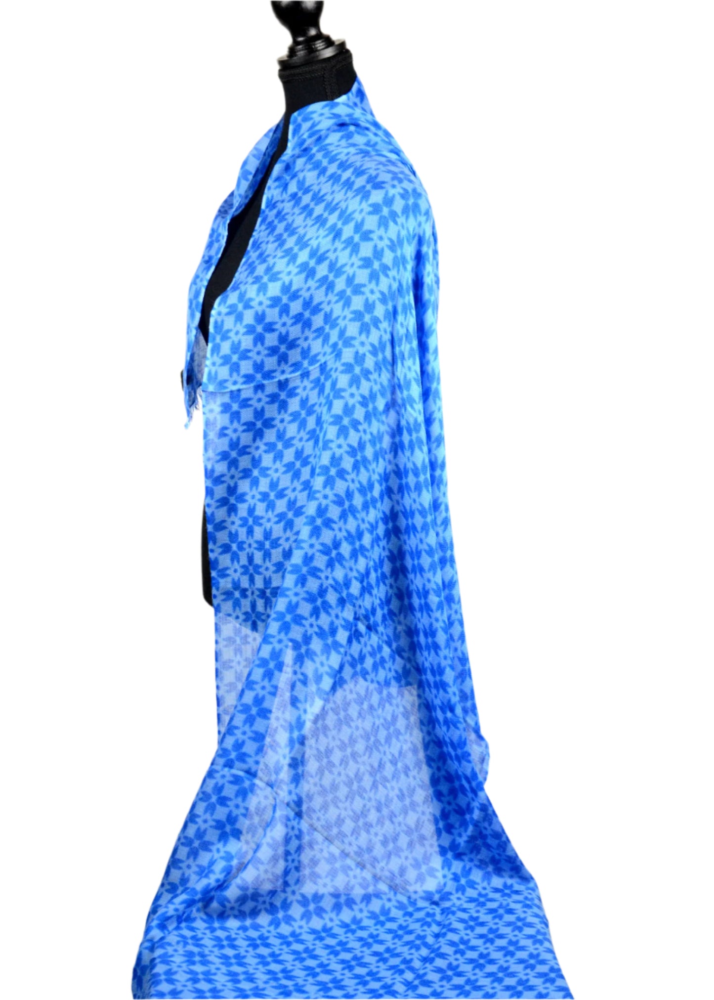 Diamond Floral Cashmere Shawl