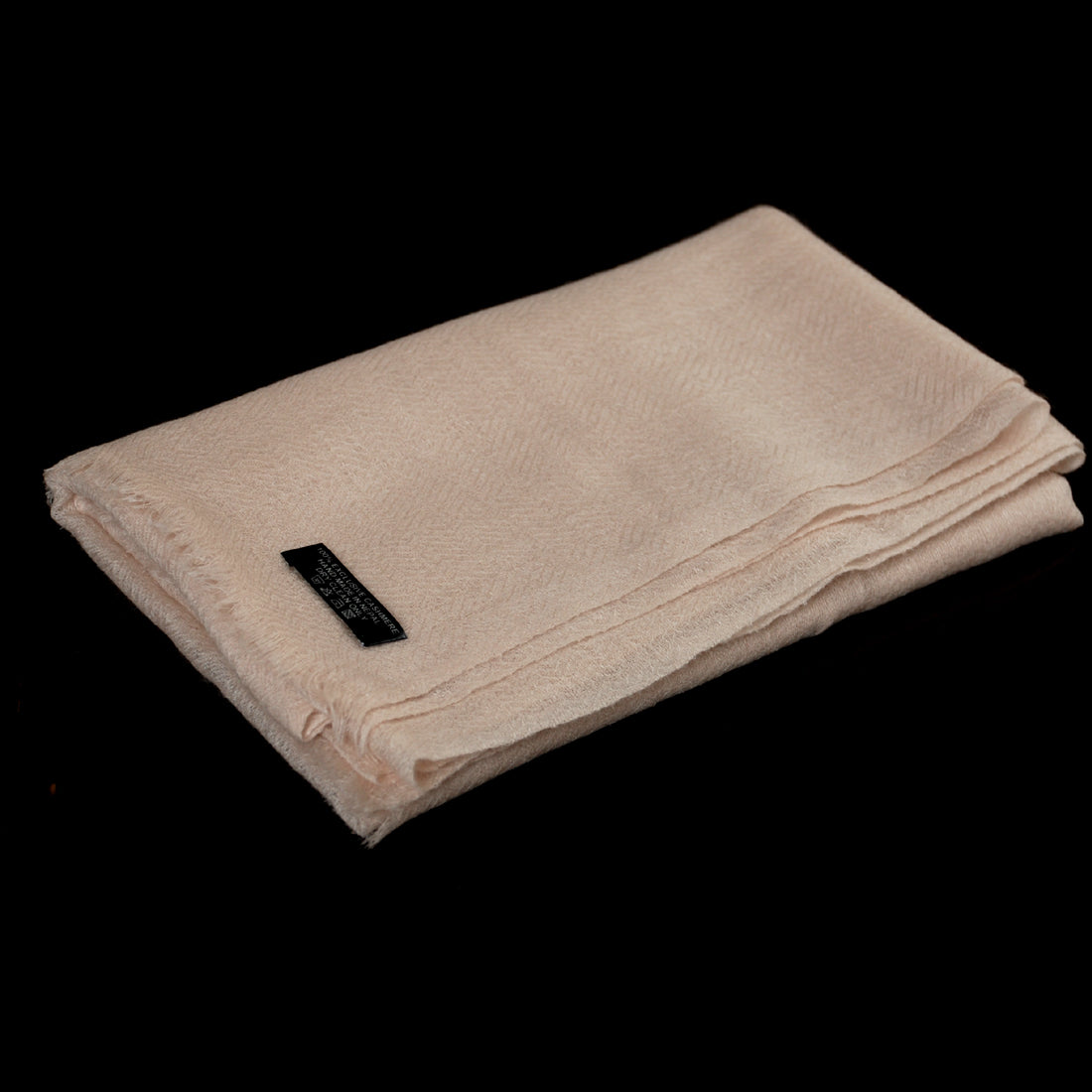 Cream Ring Cashmere Shawl