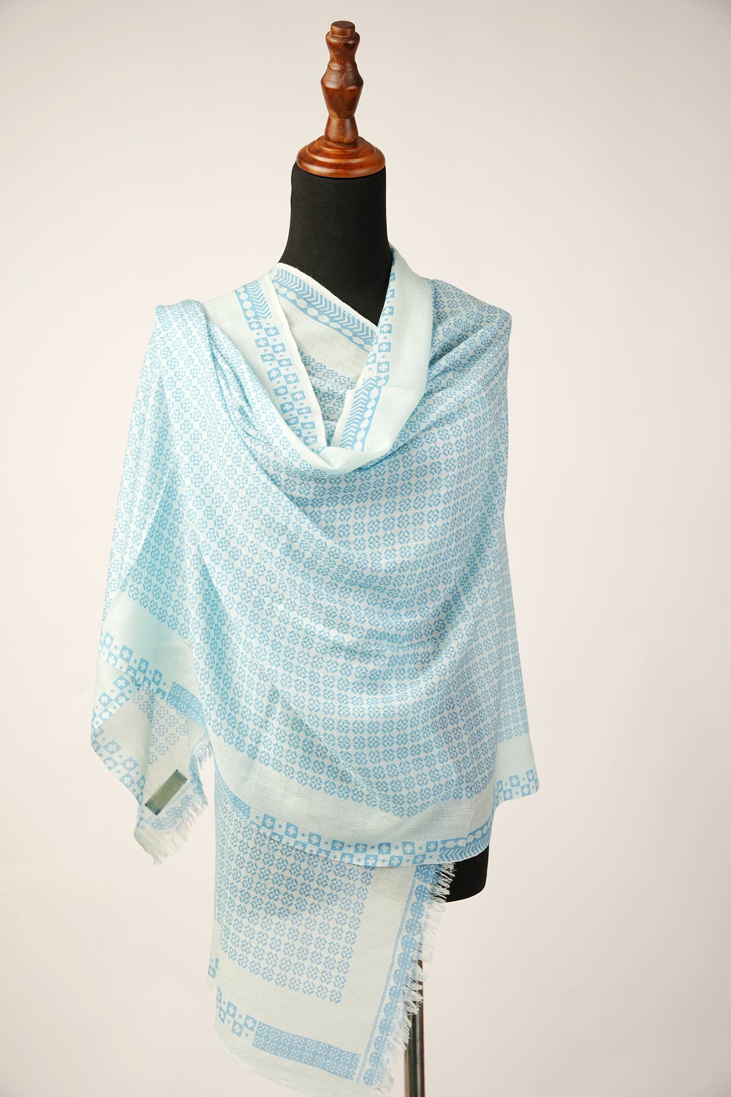 baby blue pashmina scarf