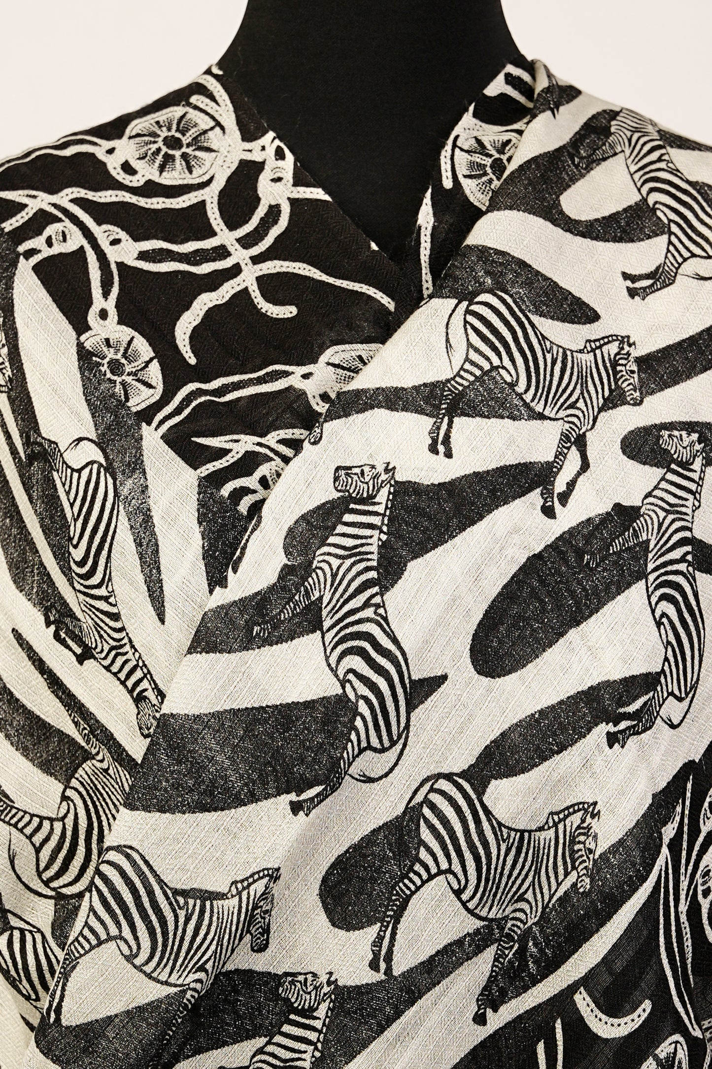 Zebra print Cashmere Stole