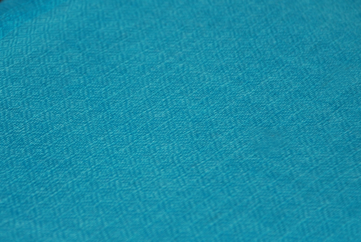 Featherweight Diamond Pattern Turquoise Cashmere Shawl