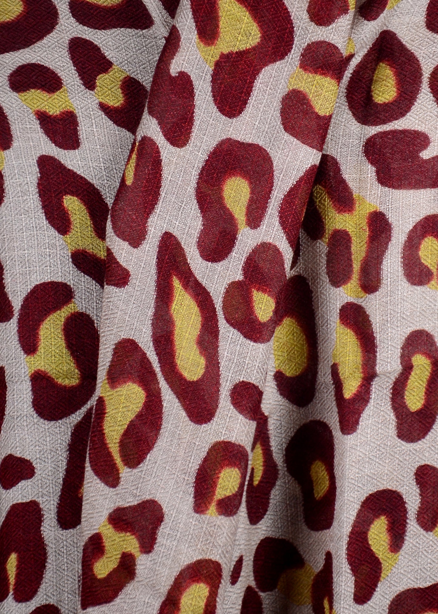 Leopard Print Cashmere Shawl