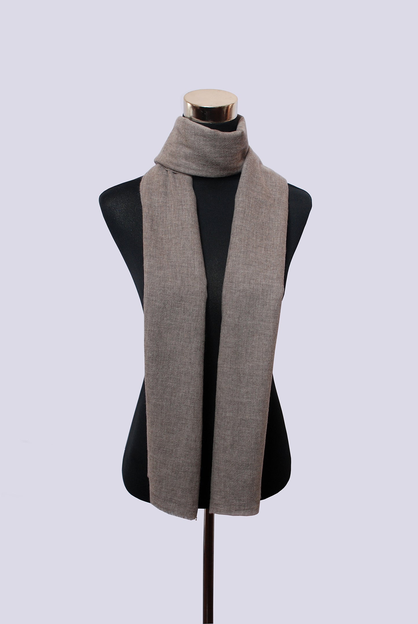 natural gray cashmere shawl