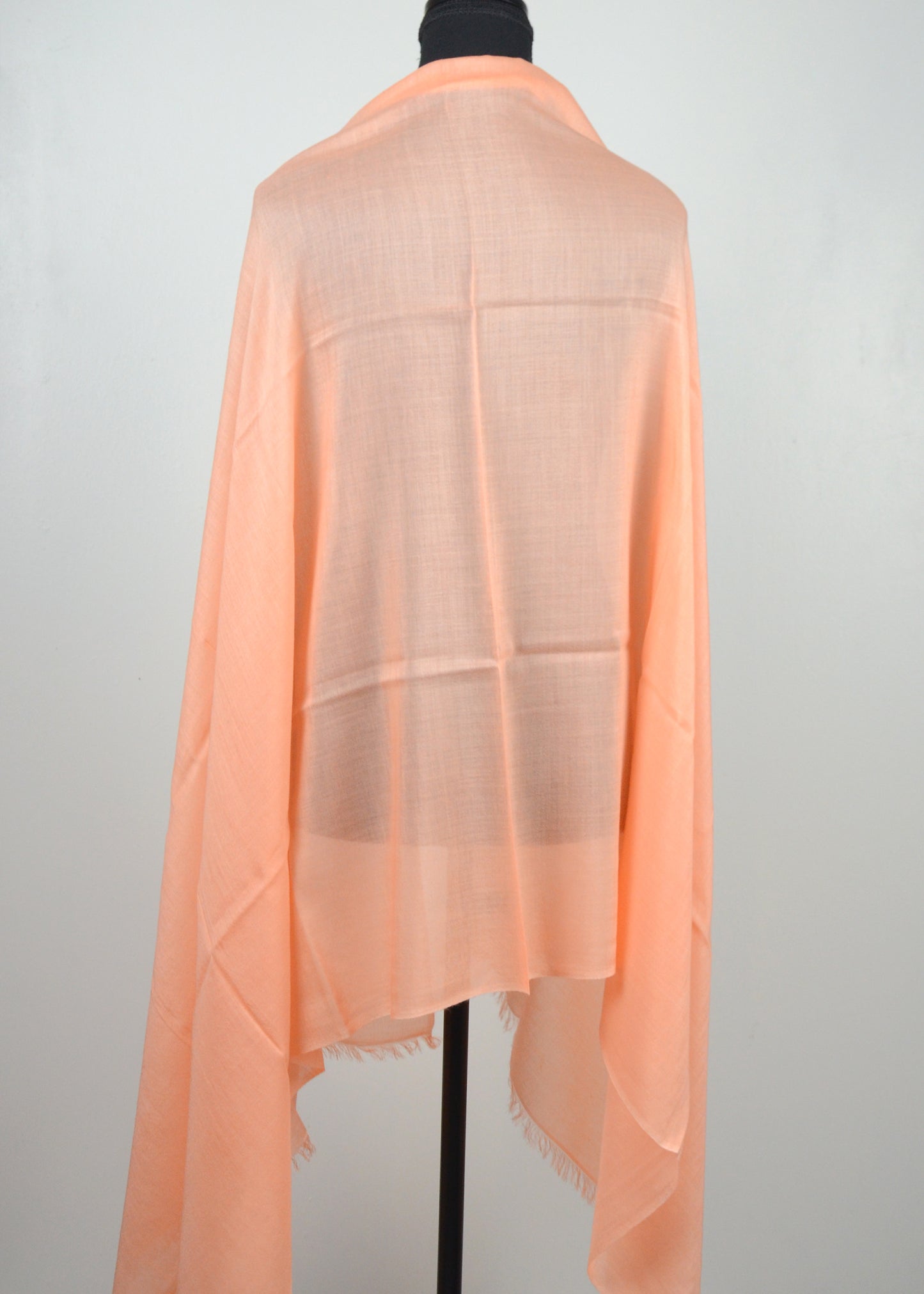 Peach color cashmere shawl