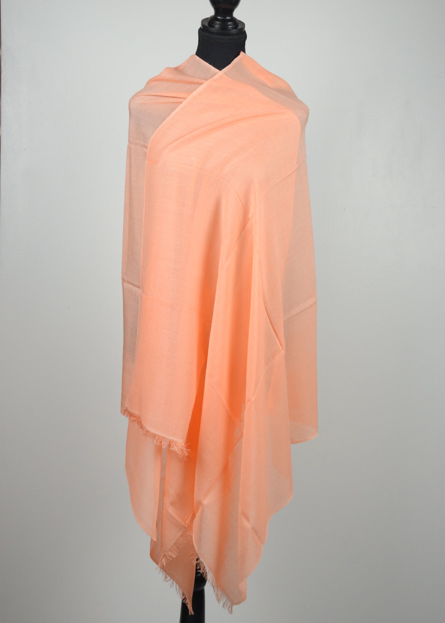 Peach color cashmere shawl