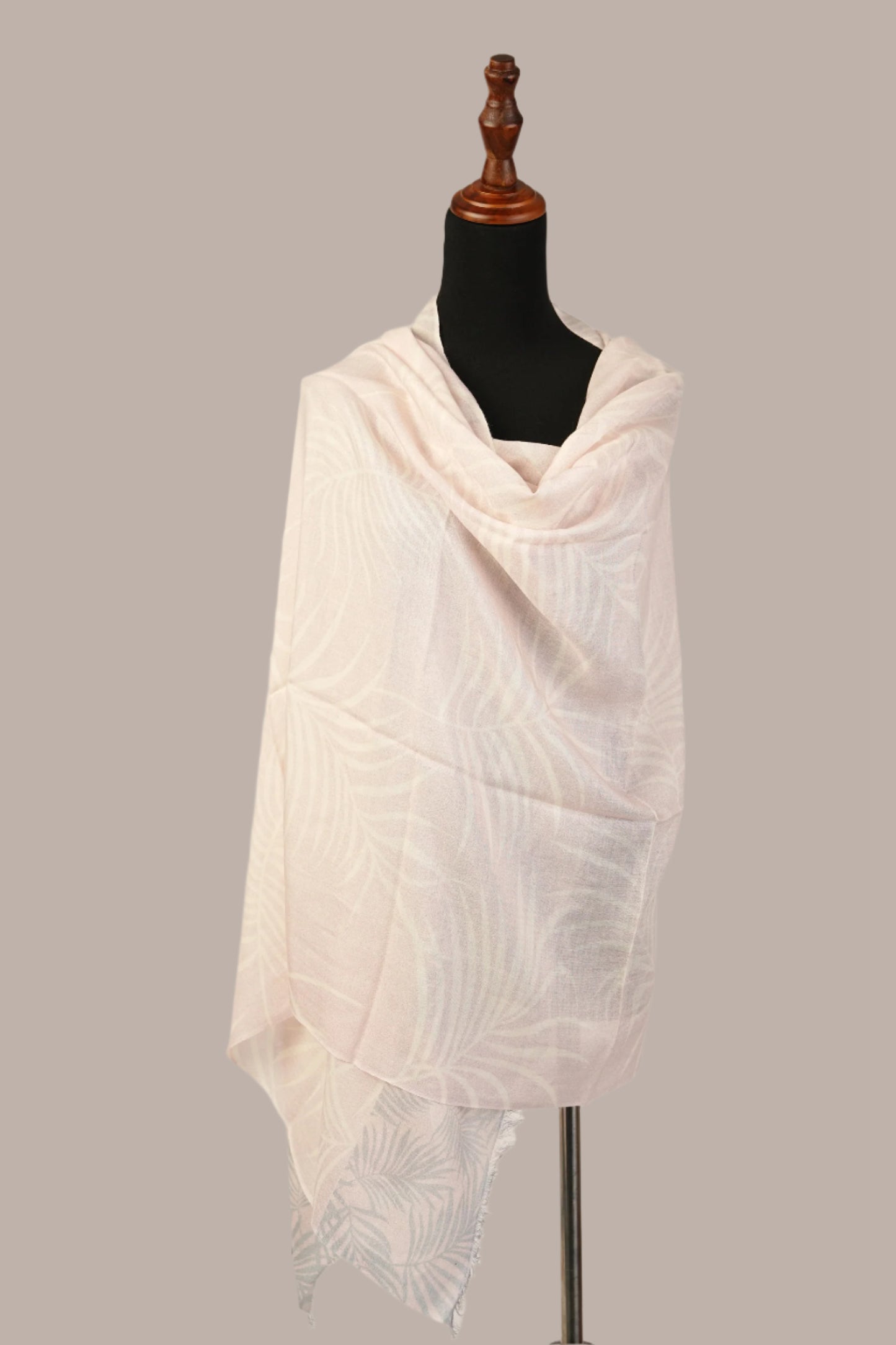 baby pink pashmina shawl