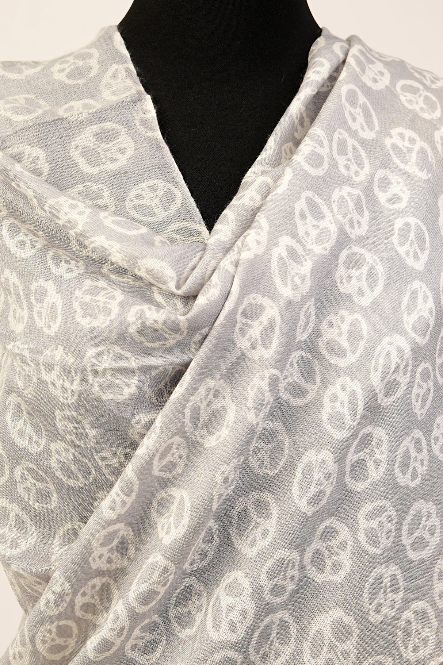 Cashmere Shawl with Peace Sign Print