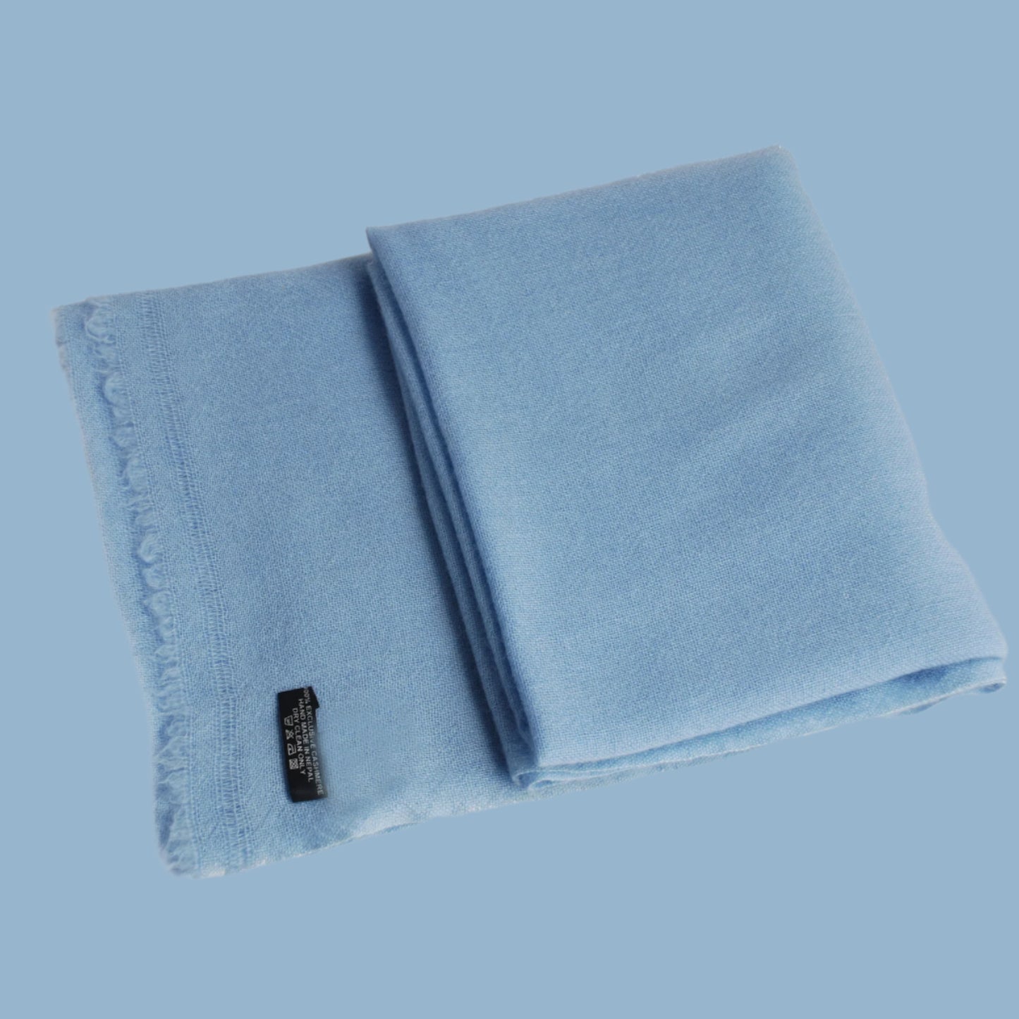 soft blue luxury cashmere