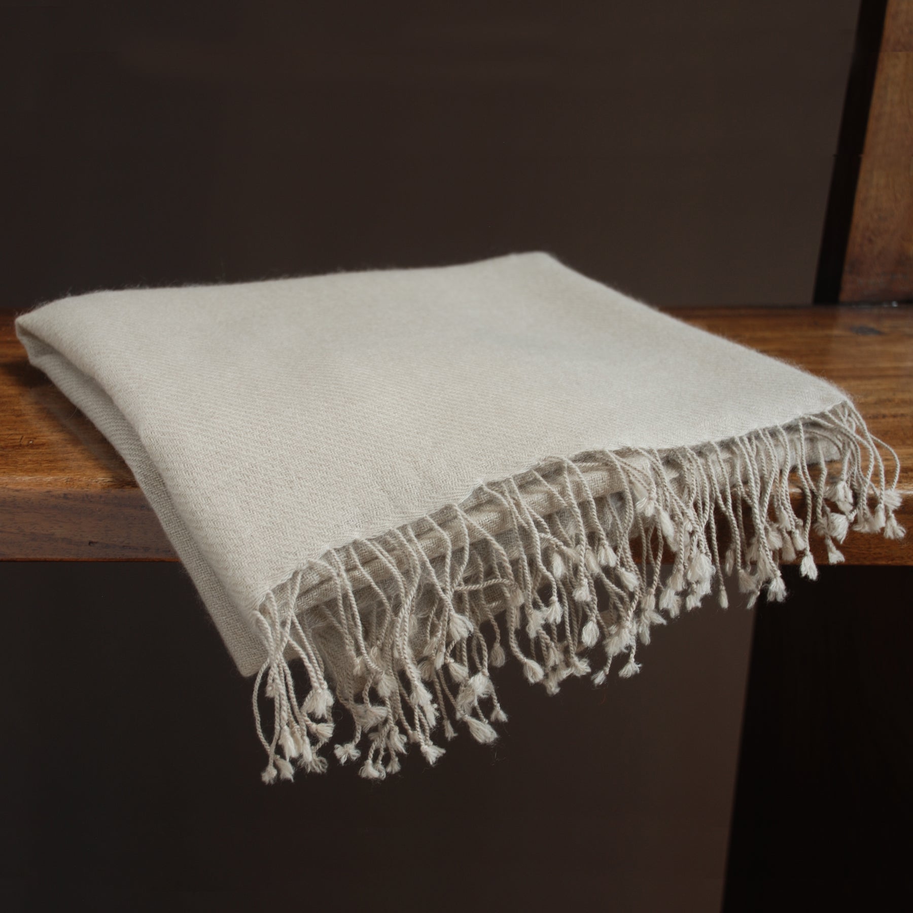 Plain Cashmere stole