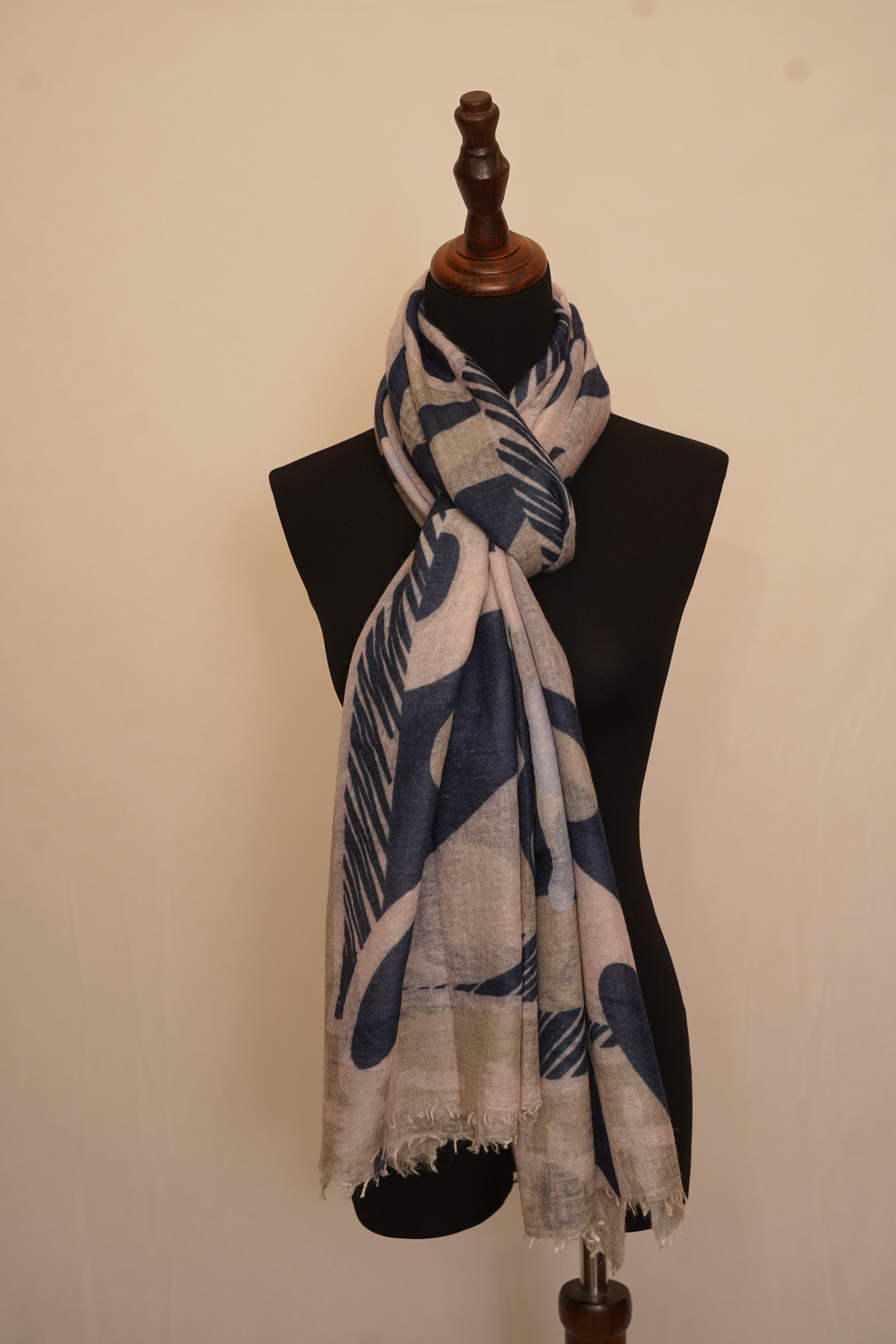 Cashmere shawl in boho art