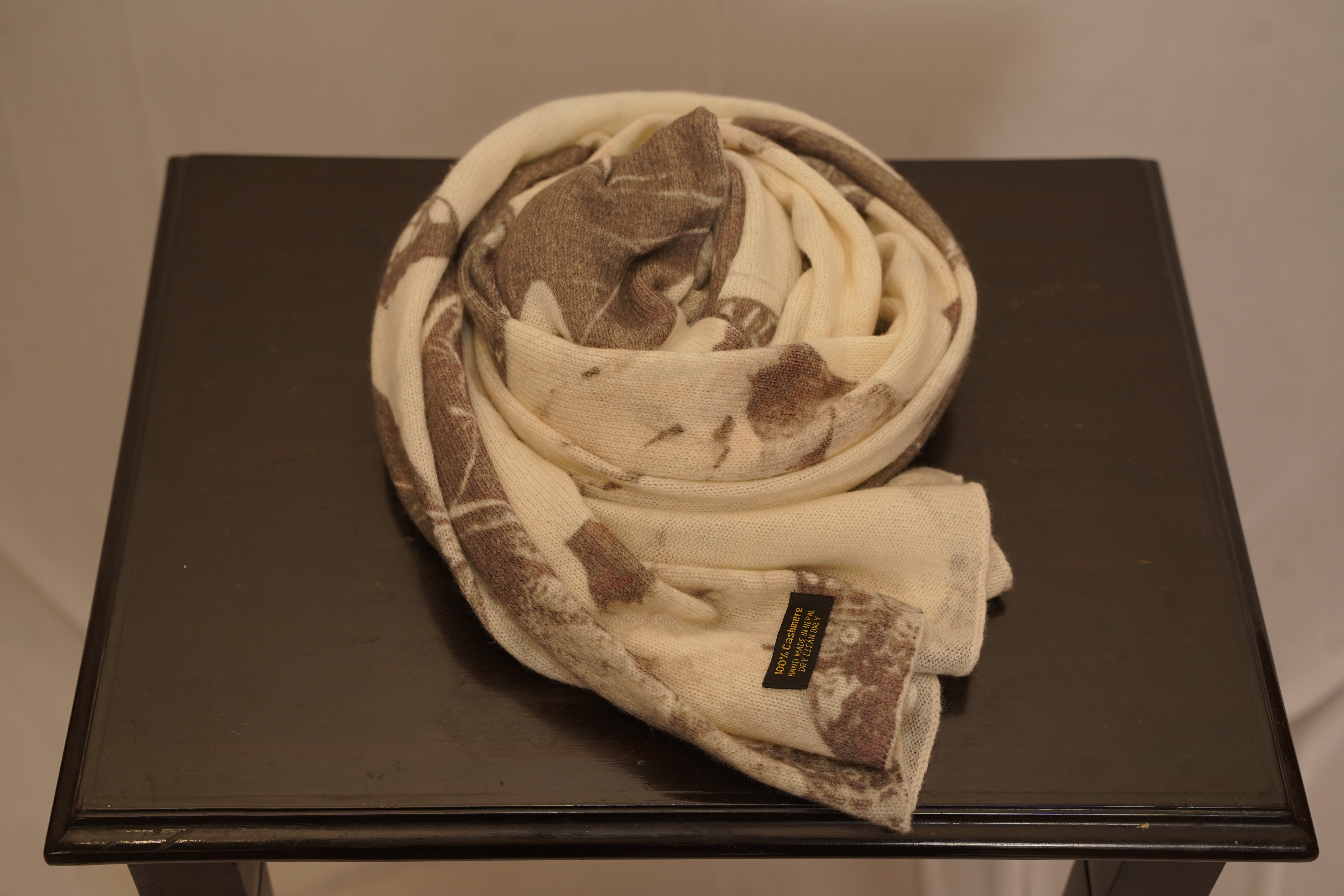 Brown Knitted Pashmina stole
