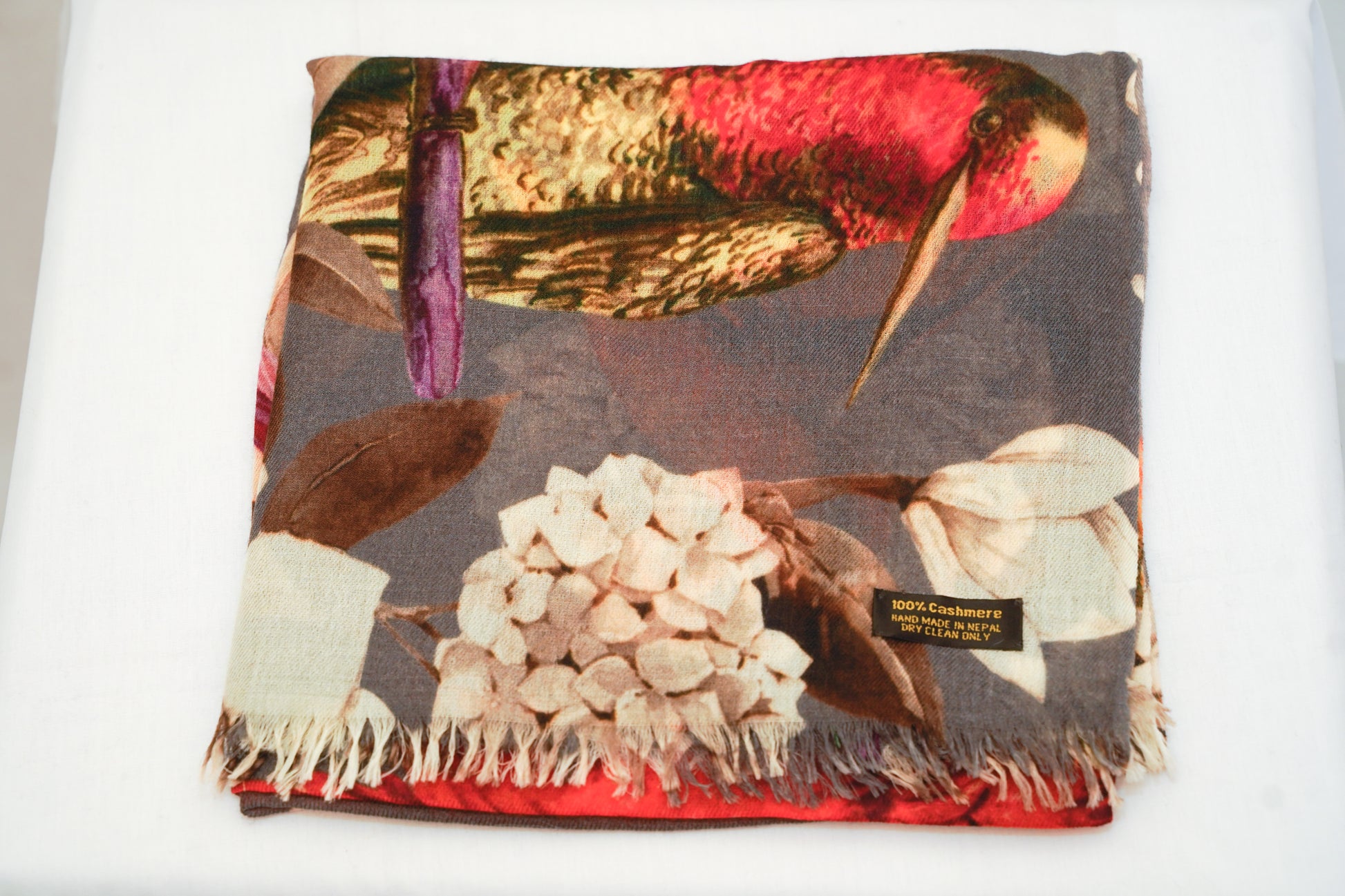 Brown cashmere shawl