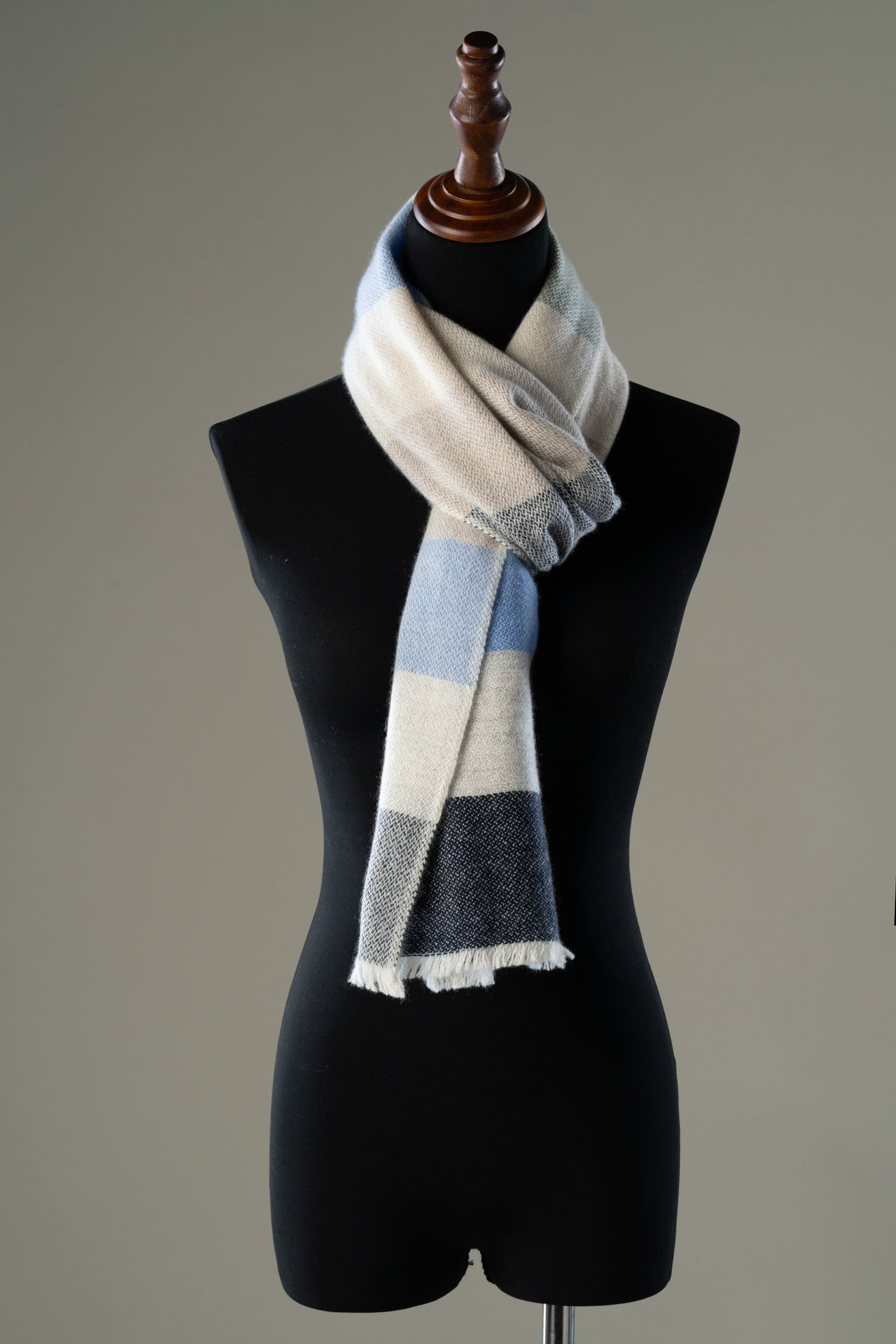 Effortless Elegance | Stripe Pashmina Muffler in Muted Tones