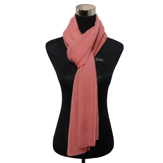 Pink Knitted Pashmina stole