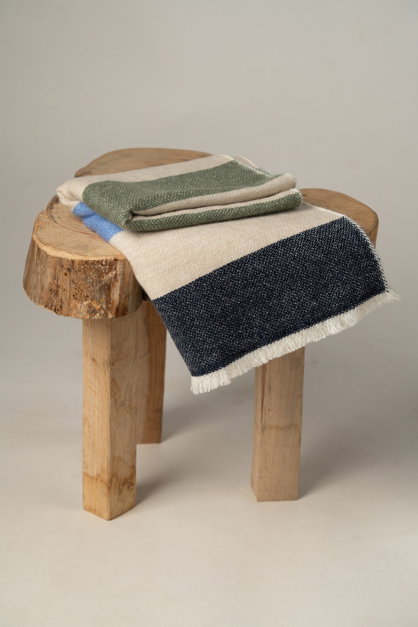 Effortless Elegance | Stripe Pashmina Muffler in Muted Tones