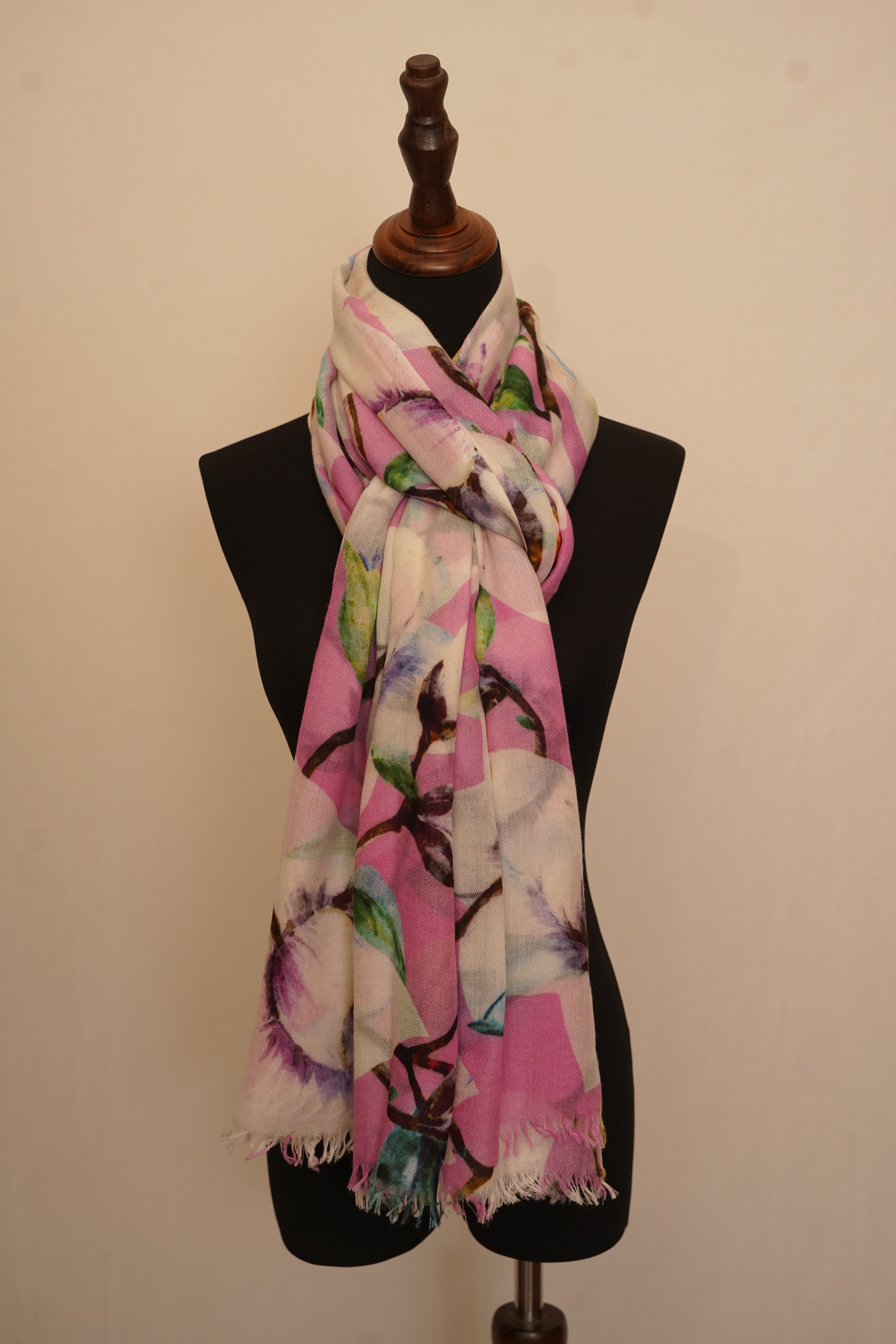 Pink Cashmere Shawl