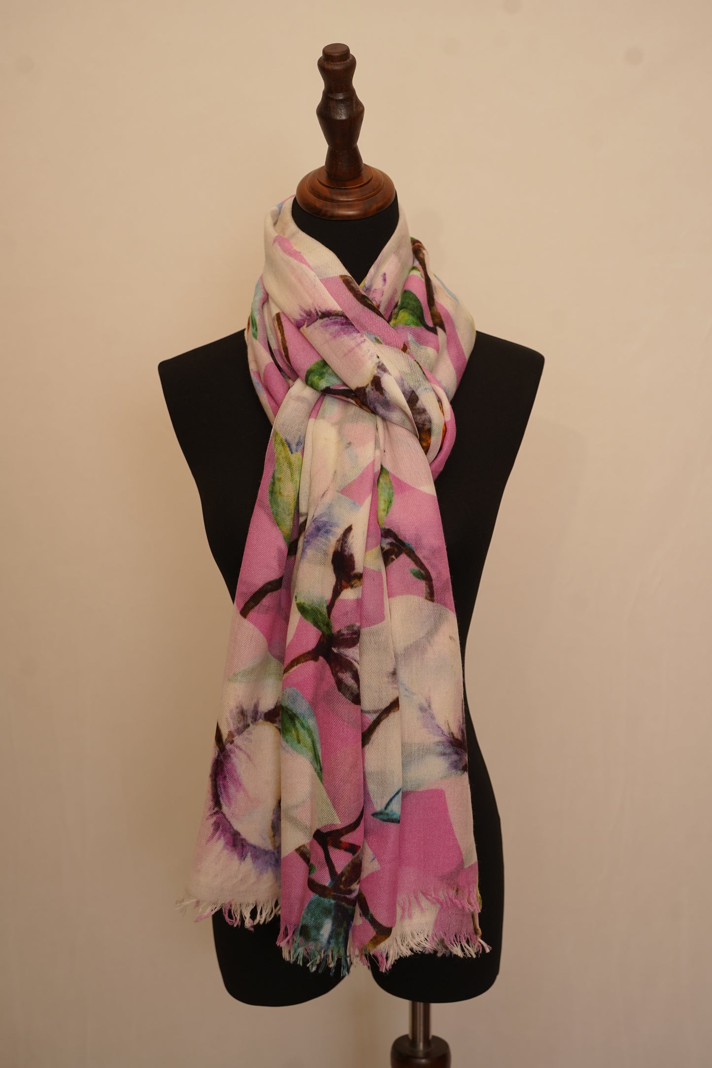 Pink Cashmere Shawl