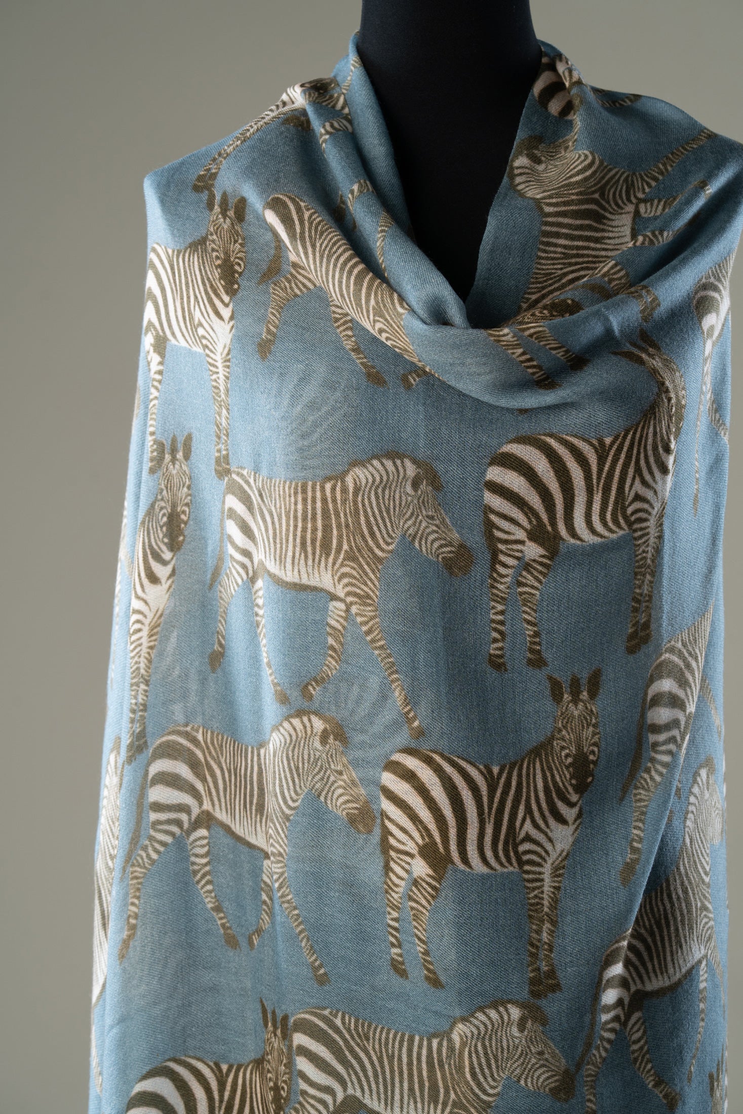 Elegant Zebra Print Pashmina Wrap