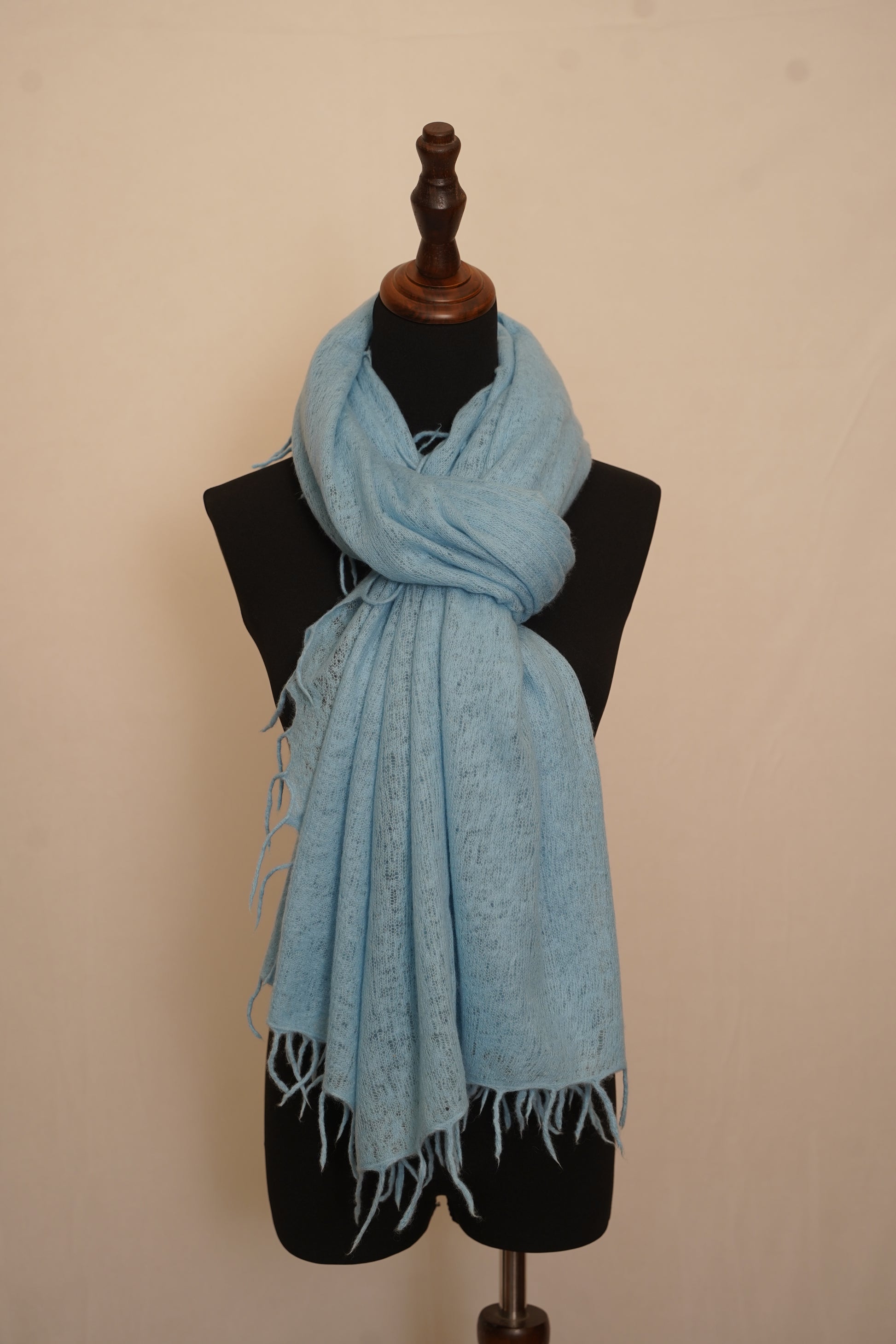 Sky Blue Cashmere shawl