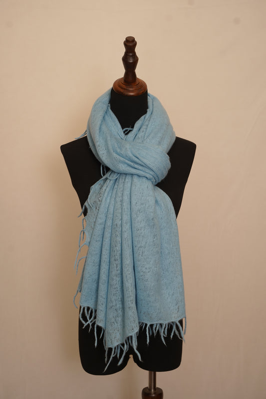 Sky Blue Cashmere shawl