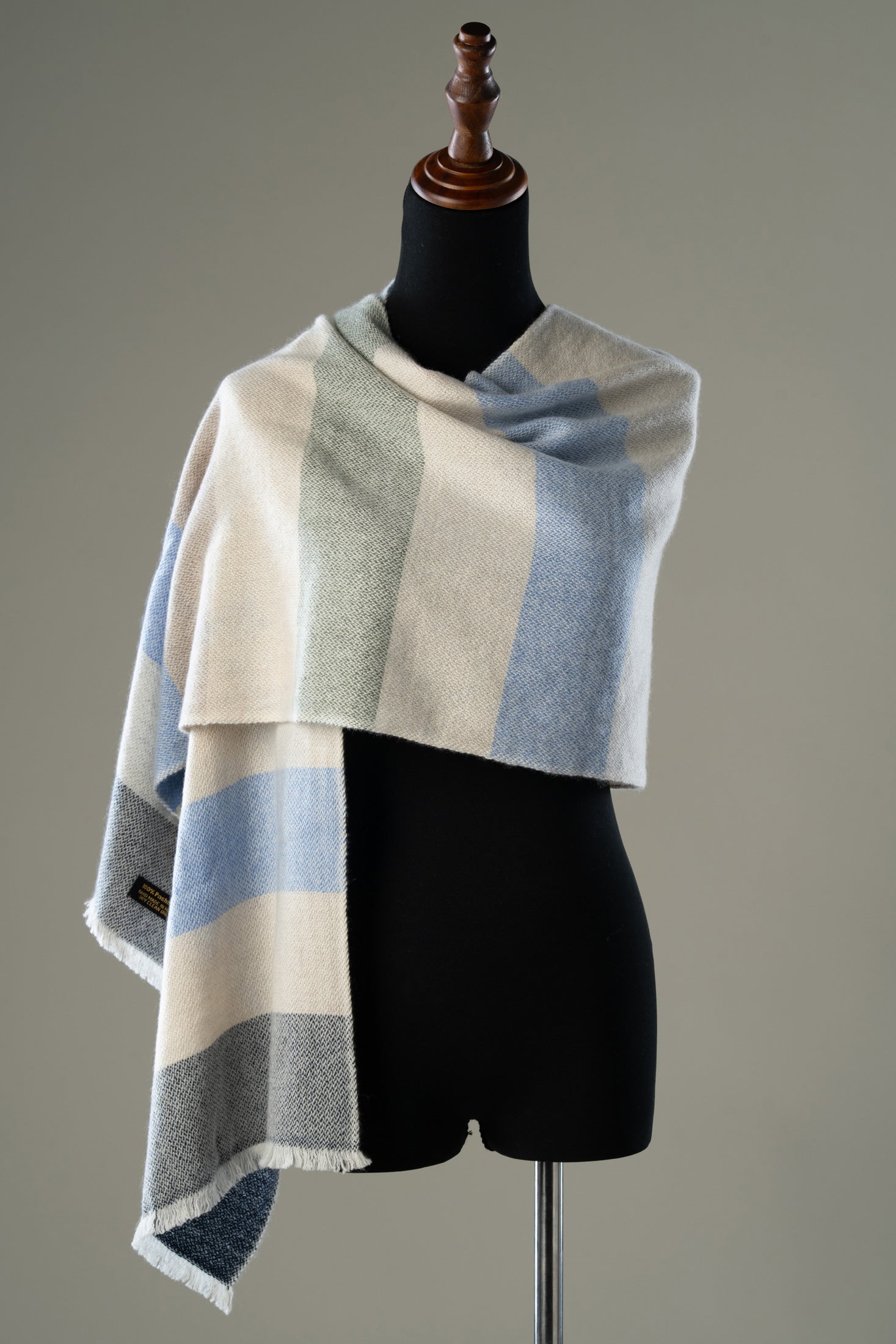 Effortless Elegance | Stripe Pashmina Muffler in Muted Tones