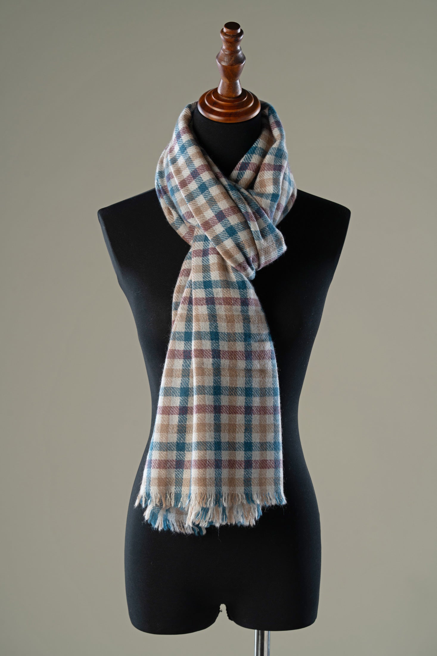 Classic Plaid Cashmere Shawl