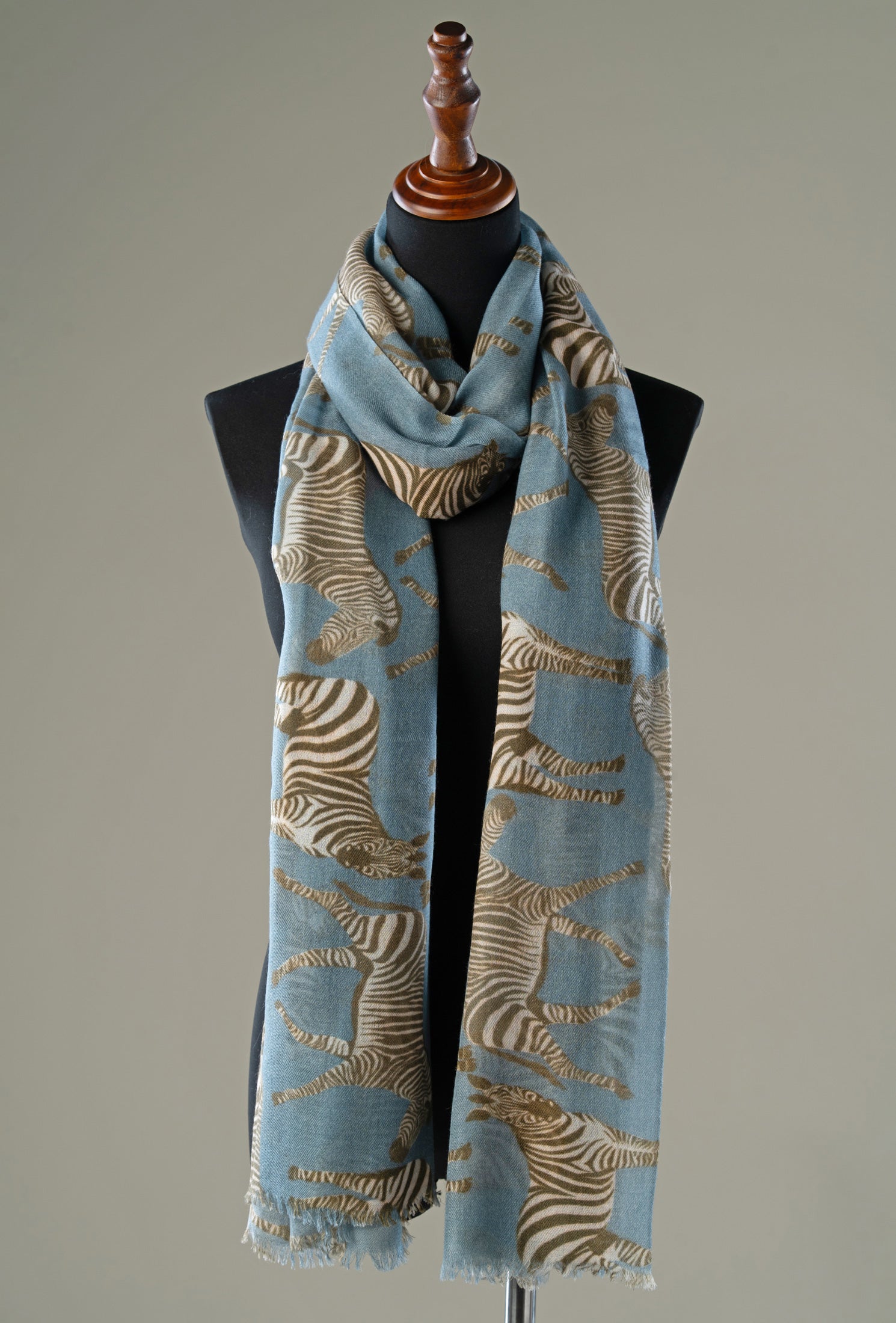 Elegant Zebra Print Pashmina Wrap