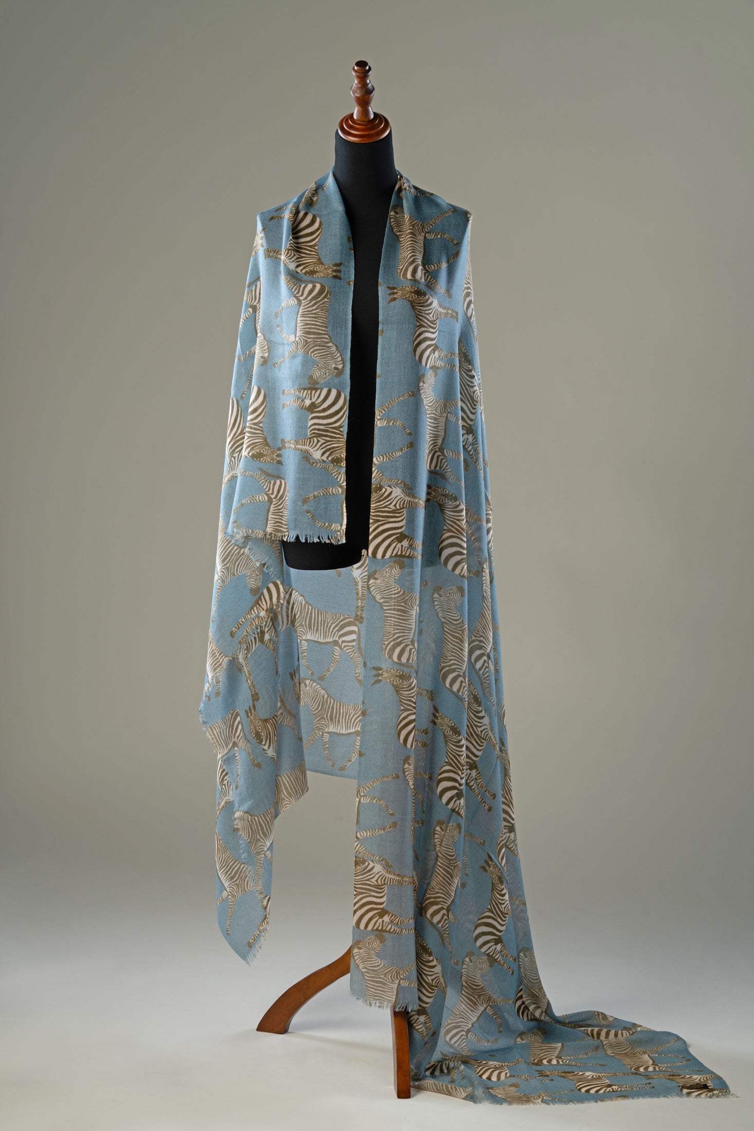 Elegant Zebra Print Pashmina Wrap