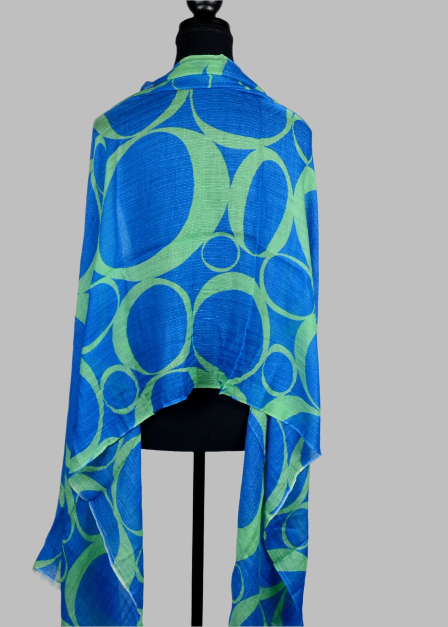 abstract print pashmina wrap