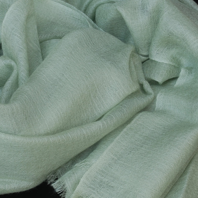 Super Light Green Pashmina cashmere Shawl