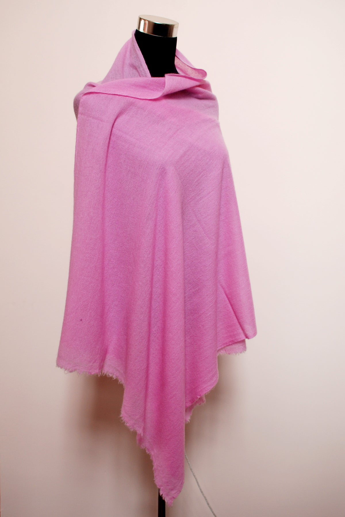 baby pink cashmere shawl