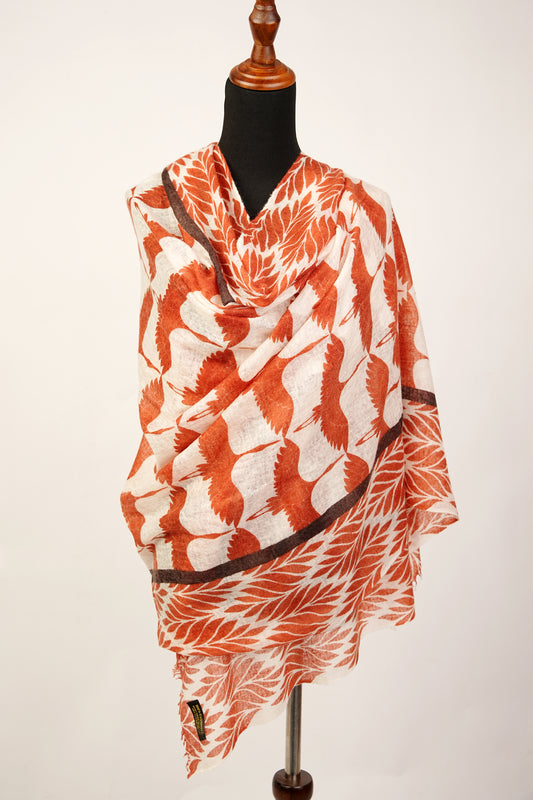 Swan and Leaf's gorgeous Printed Cashmere Wrap