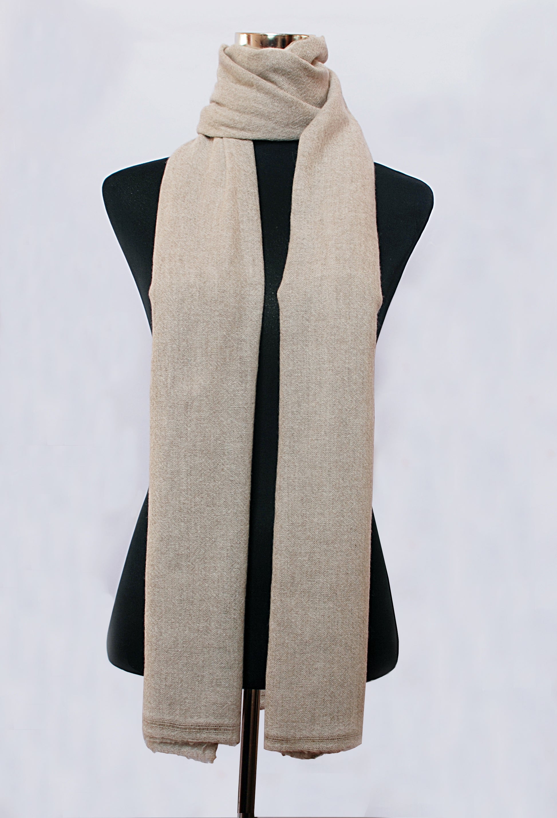 cream cashmere stole