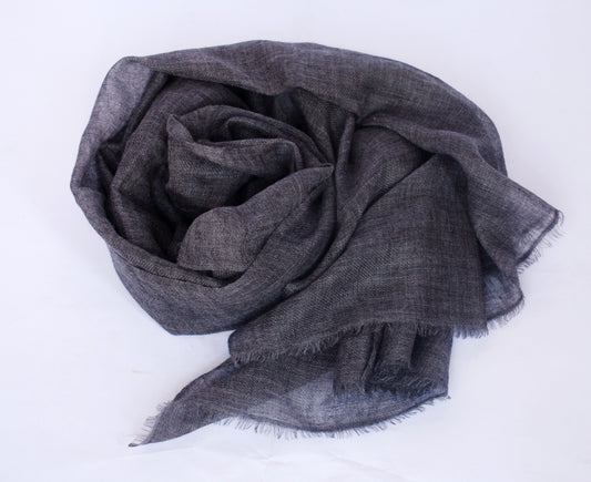 Feather Light Gray Pashmina cashmere Shawl