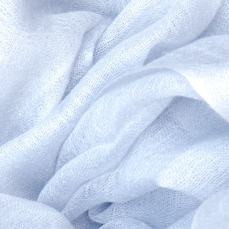 Feather Light Blue Pashmina cashmere Shawl