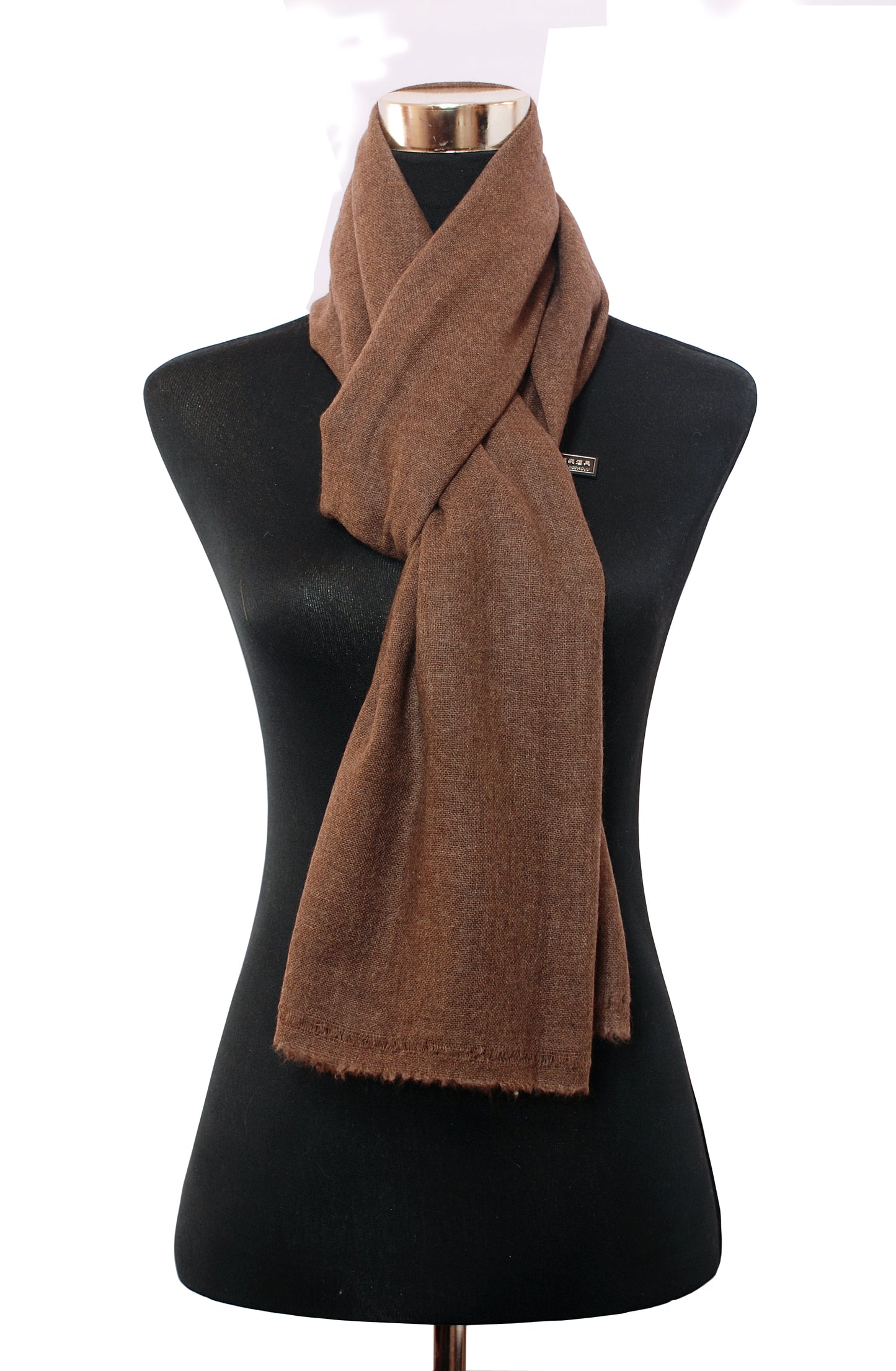 natural brown cashmere shawl