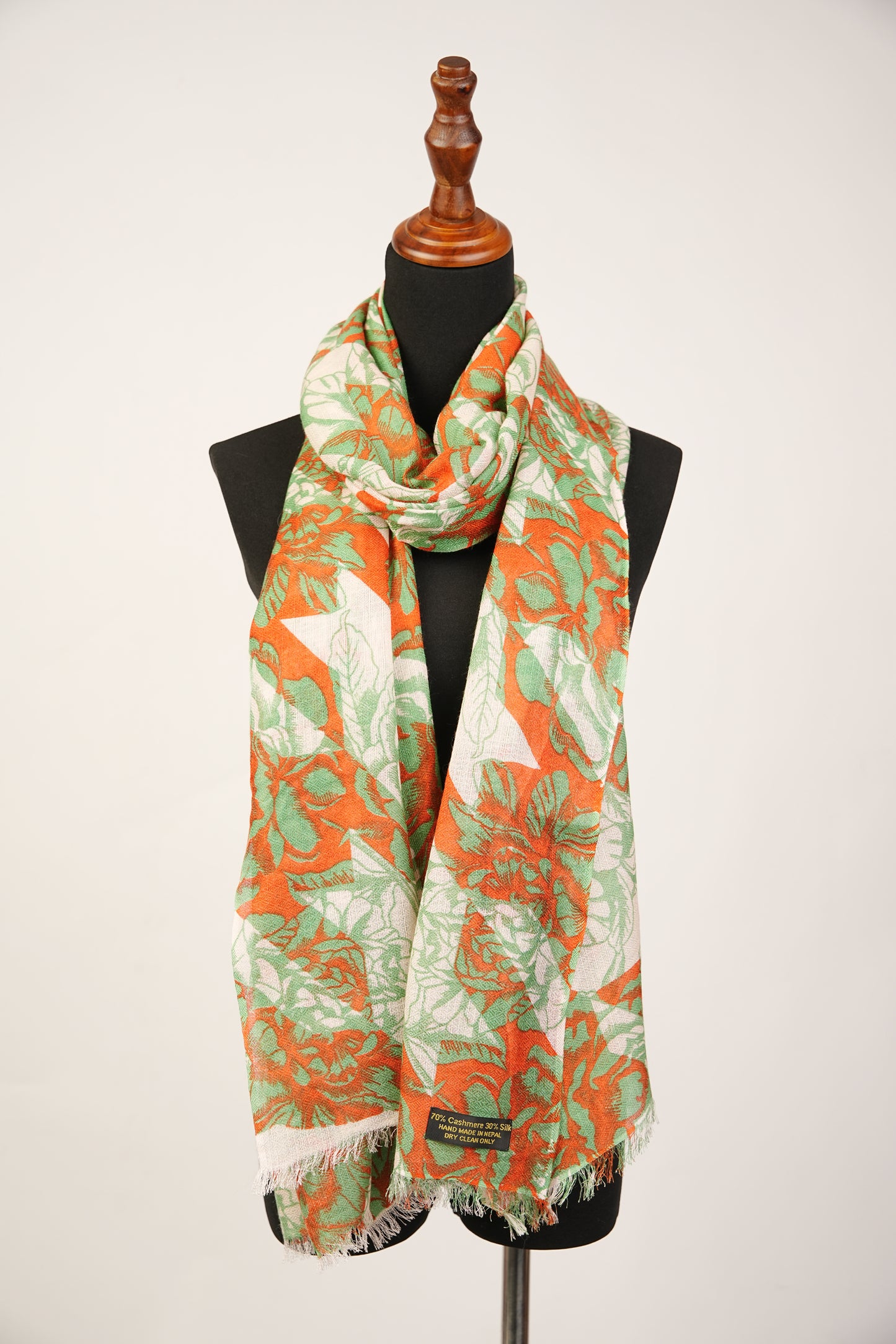 Pashmina Shawl, Stole, Wrap, and Scarf features a floral print, perfect for autumn.