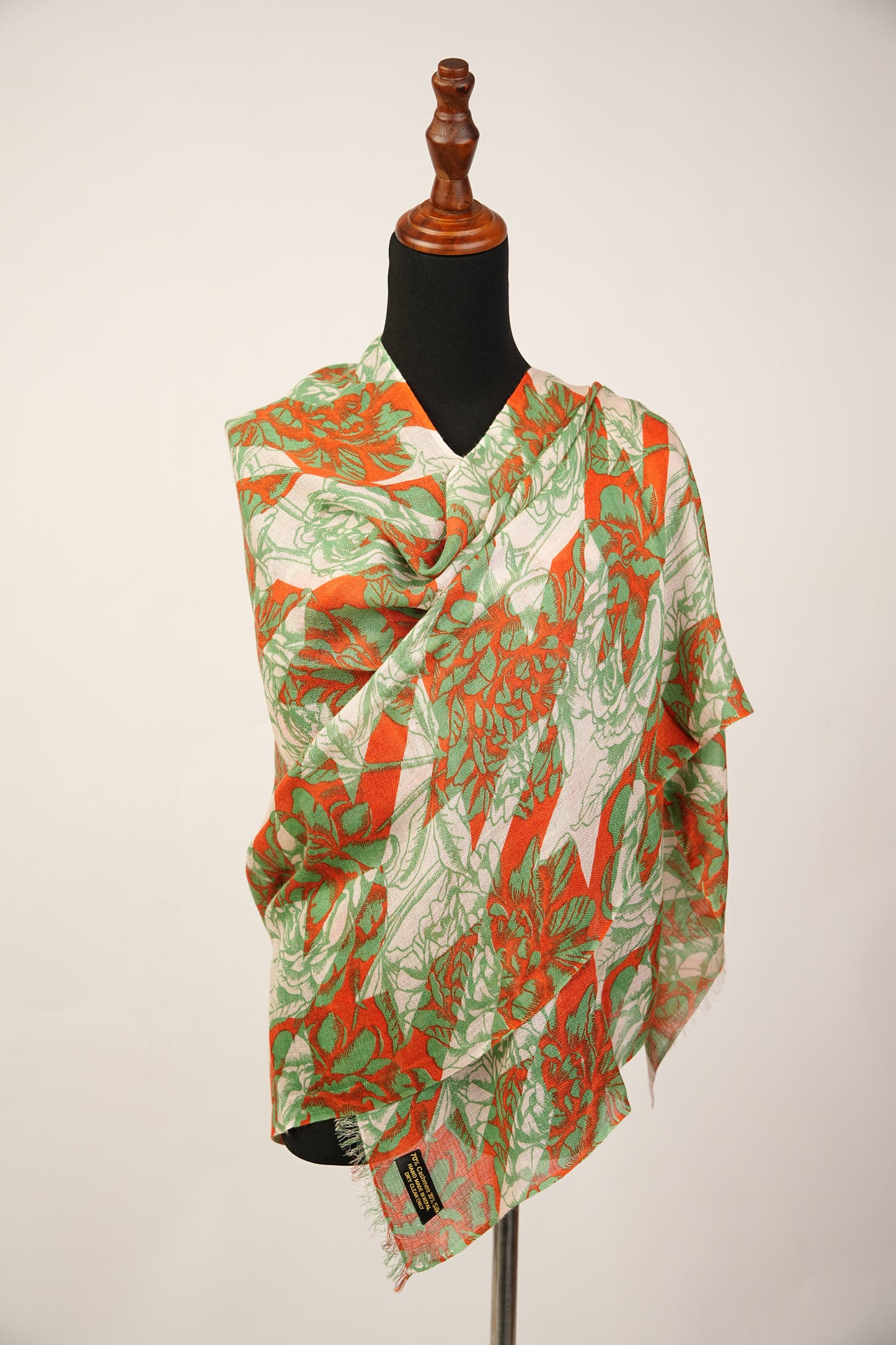 Pashmina Shawl, Stole, Wrap, and Scarf features a floral print, perfect for autumn.