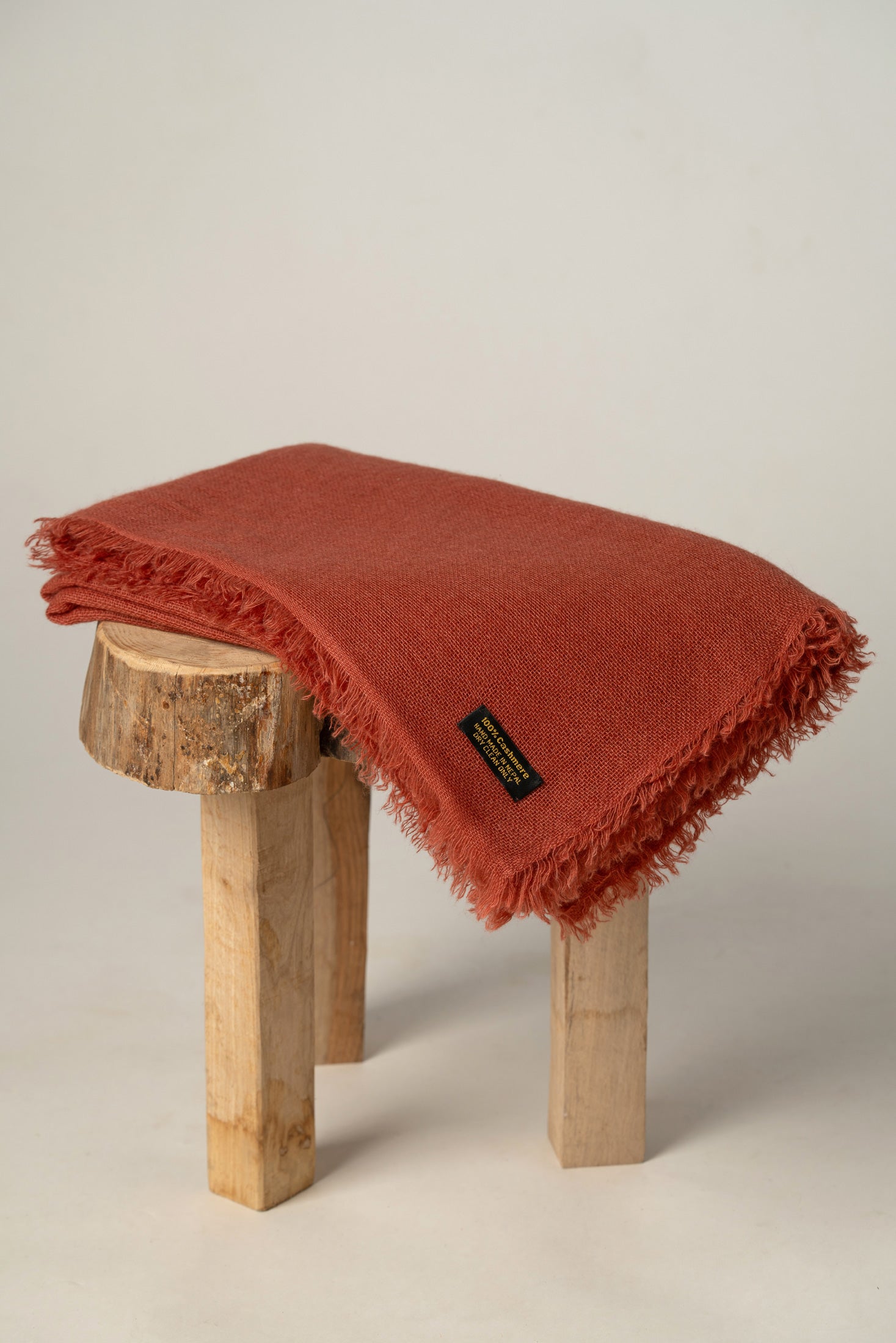 Dusty Rose Pure Pashmina Shawl | Luxury Handwoven Cashmere Wrap