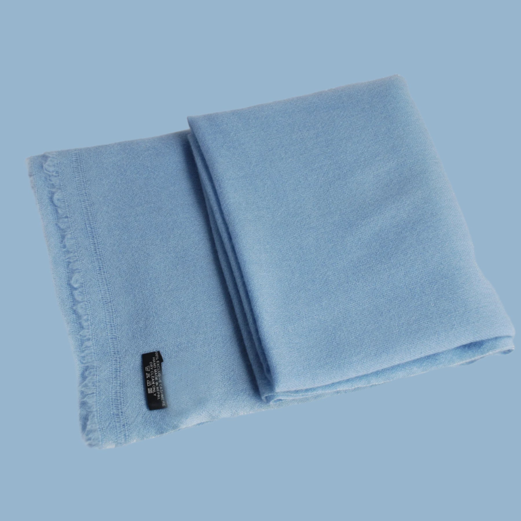 soft blue luxury cashmere 