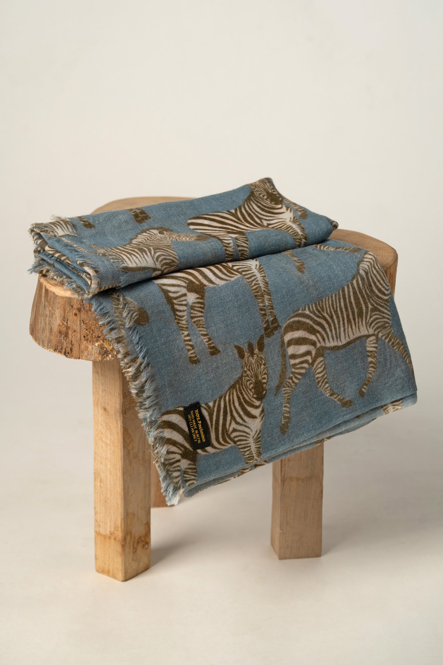 Elegant Zebra Print Pashmina Wrap